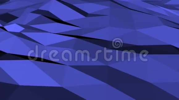 深蓝色低聚抽象背景视频的预览图