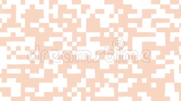 白色背景上粉红色变形形状的抽象动画无缝循环动画背景壁纸视频的预览图