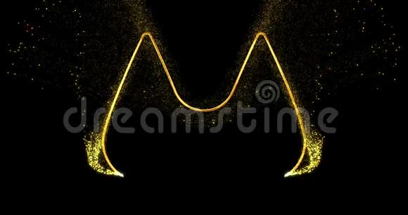 两个相连的水滴形成的金色螺旋视频的预览图