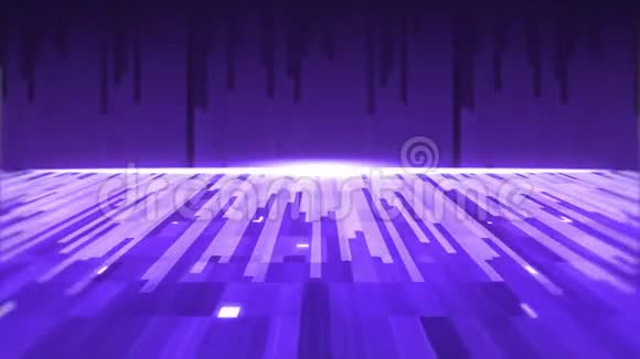 一组紫色平行光迹的动画视频的预览图