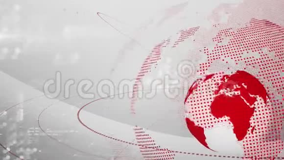白色和红色数字地球仪动画视频的预览图