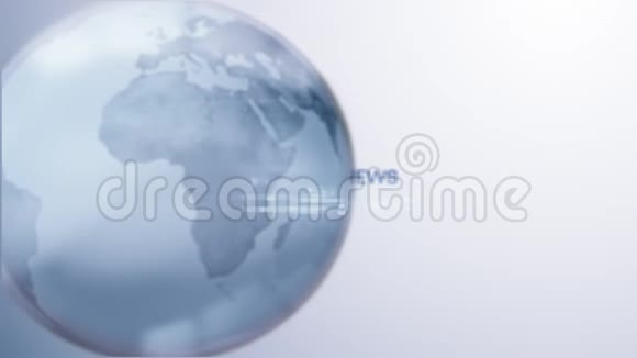 以地球仪为背景的文字新闻动画视频的预览图