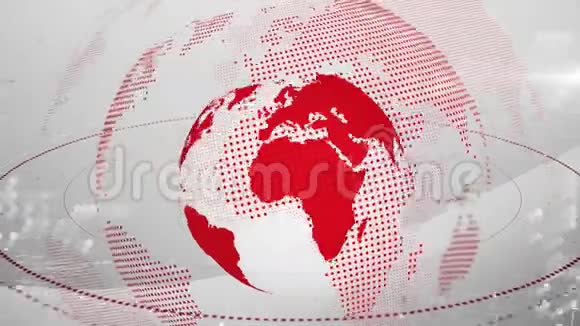 白色和红色数字地球仪动画视频的预览图