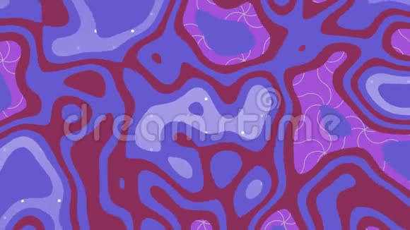 彩色紫色和粉红色液体形状动画视频的预览图