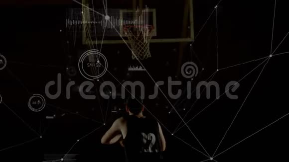 篮球运动员扣篮网络动画视频的预览图