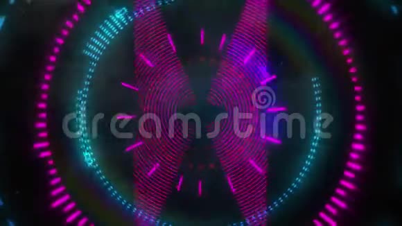 紫色蓝色和红色圆圈动画视频的预览图