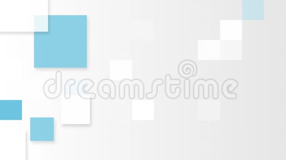 白色和蓝色界面风格动画视频的预览图