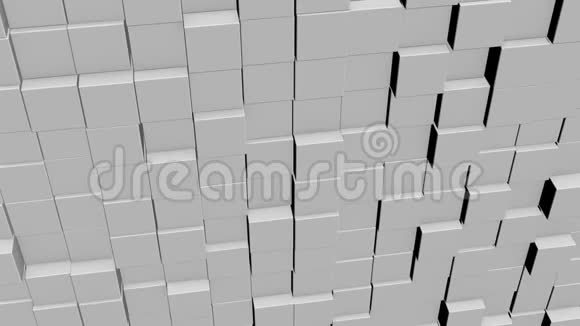 矩阵的概念二进制代码环境以立方体的形式墙内有信息上下移动视频的预览图