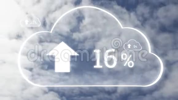 云在背景上增加百分比视频的预览图