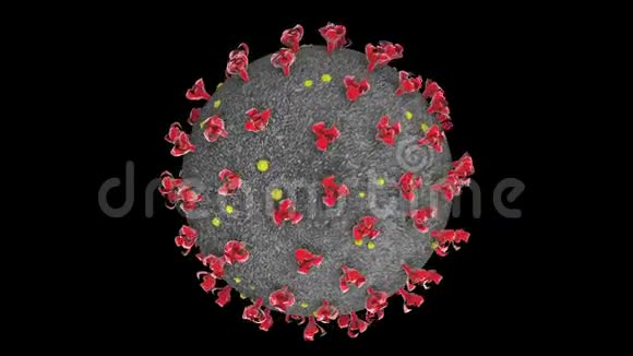 冠状病毒SARSCOV22019nCOV在黑色BG上视频的预览图