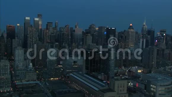 纽约航空公司中城区清晨视频的预览图
