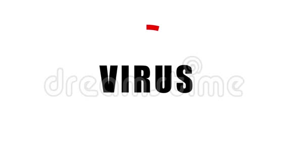 病毒大流行动画白色背景冠状病毒视频的预览图