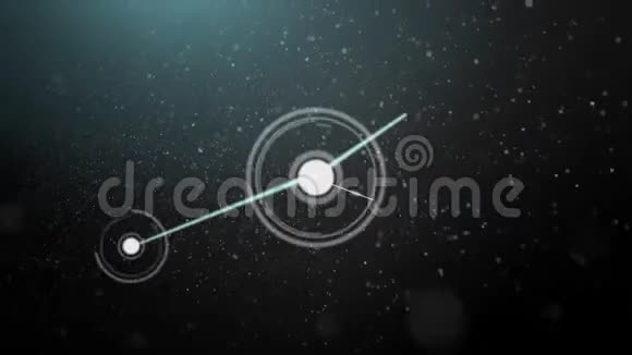 连接器在数字黑色背景上移动视频的预览图