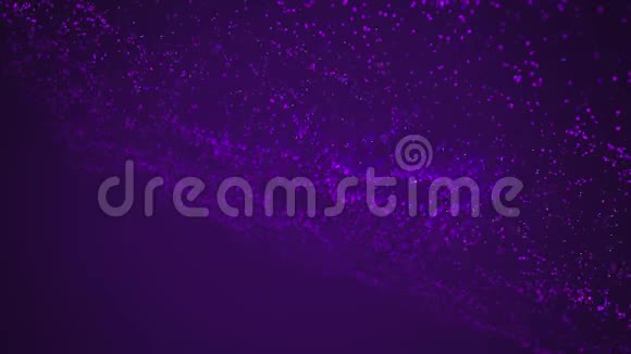 发光紫色粒子的动画视频的预览图