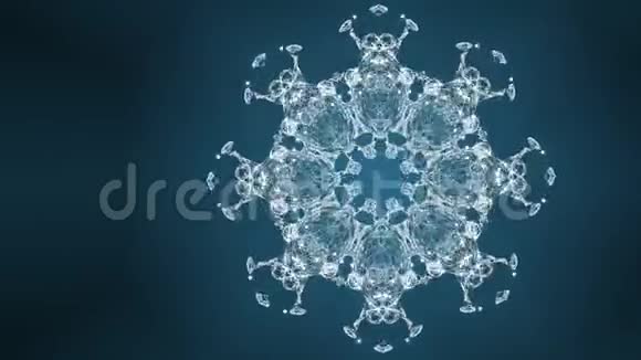 人类免疫系统病毒和细菌在蓝色屏幕上移动视频的预览图