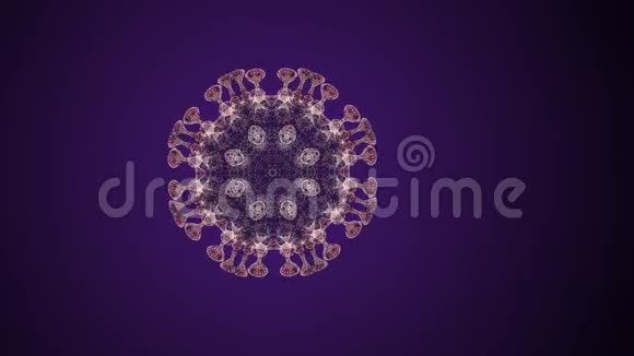 三维动画视频的细菌在一个闪闪发光的圆圈内的黑色背景视频的预览图