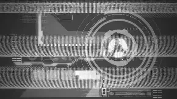 灰色背景下网络连接网格的无缝移动动画视频的预览图