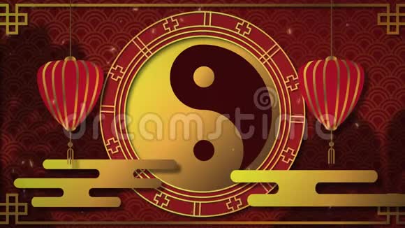 迎阳符号的中国新年动画视频的预览图