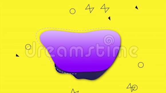 运动抽象几何形状彩色液体背景视频的预览图