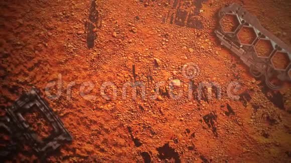火星形状的电影背景和运动相机视频的预览图