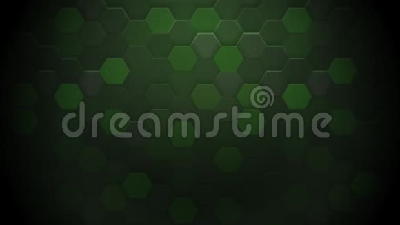 运动深绿色六边形抽象背景视频的预览图
