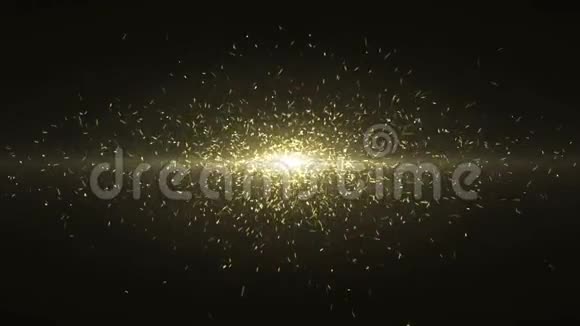 金光闪闪的尘埃抽象背景环视频的预览图