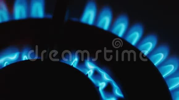 燃气燃烧器燃烧天然气视频的预览图