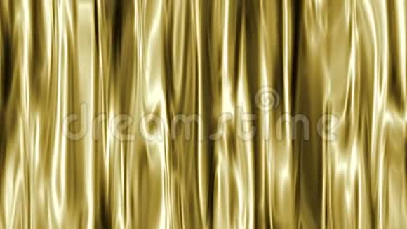 金色光泽分形豪华丝绸纺织抽象背景视频的预览图