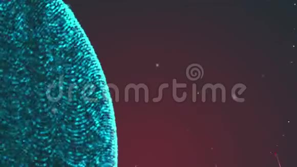 摘要精子的竞争成功渗透和进入一个卵形成的蓝色颗粒视频的预览图