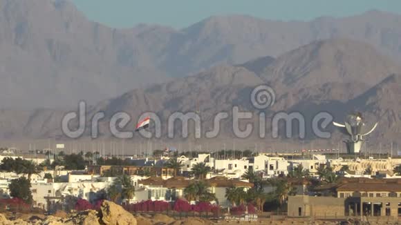 沙漠山脉全景埃及视频的预览图