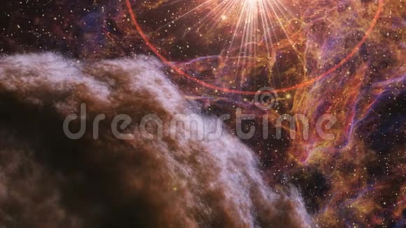 太空星云星系的恒星视频的预览图