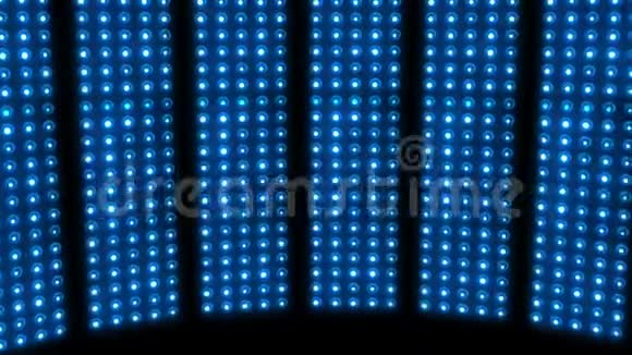 库存镜头灯泡灯舞台蓝色4K灯视频的预览图
