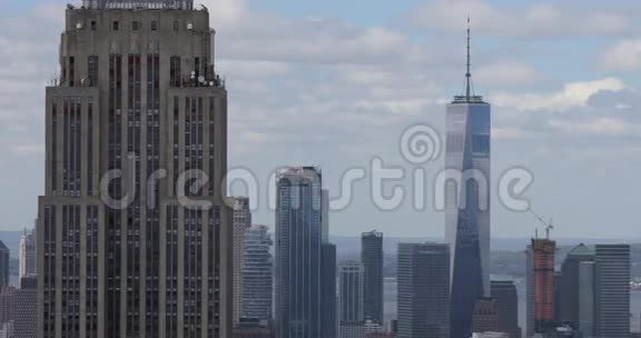 曼哈顿中城地区4K超高清空中景观视频的预览图