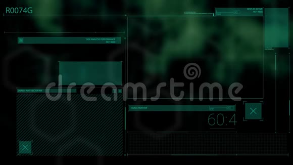 数码电脑界面屏幕扫描动画视频的预览图