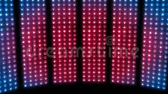 库存镜头灯泡灯舞台蓝色红色4KLOOP视频的预览图