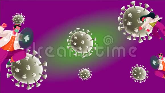 内部免疫系统与病毒斗争视频的预览图