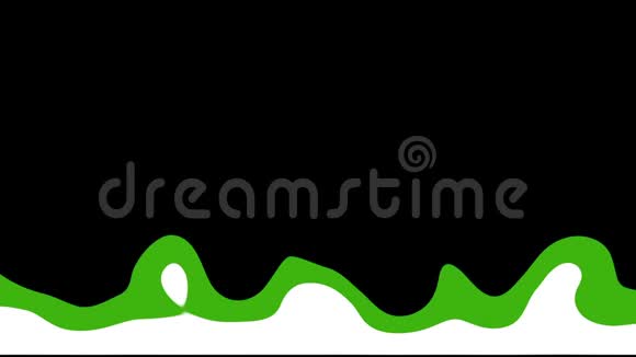 水平绿色液体运动图形视频的预览图