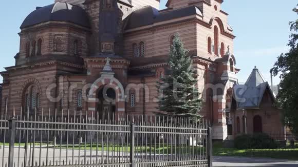 复兴赫里斯托维基督大教堂复活的纳尔瓦大教堂爱沙尼亚东正教的庙宇视频的预览图