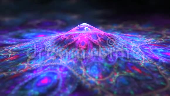 螺旋星系抽象颜色背景视频的预览图