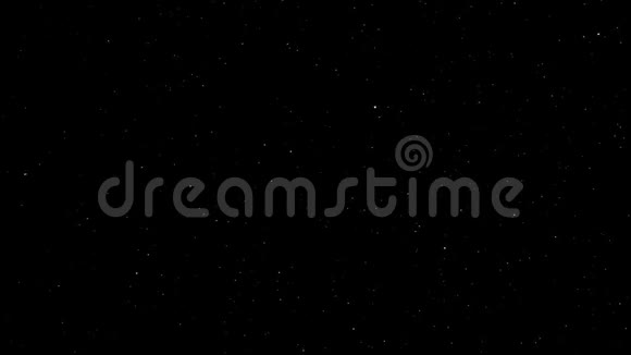 夜空中的许多星星向右移动并闪烁视频的预览图