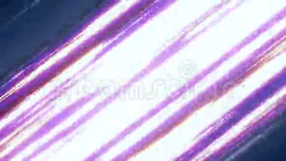 蓝色对角线动画速度线快速的霓虹灯闪烁的线条在紫色粉红色和凉爽的蓝色条纹视频的预览图