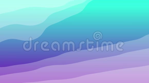 蓝紫氖流液波抽象运动背景无缝环视频动画超高清4K视频的预览图