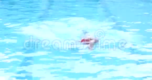 运动员在游泳池里蛙泳视频的预览图