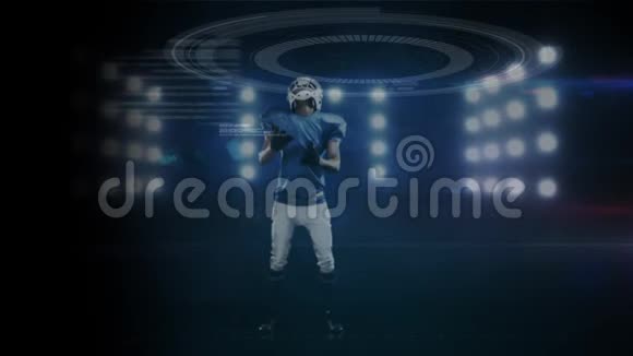 移动3DDNA足球运动员接球视频的预览图