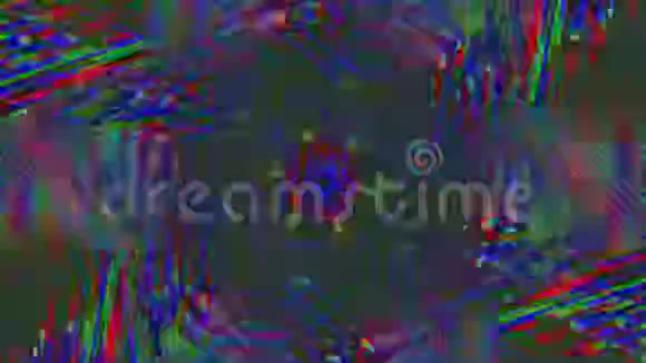 抽象不良跳闸效果耀斑发光背景循环动画视频的预览图