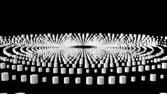 飞行三维粒子抽象隧道运动图形动画背景新品质复古风格酷酷好视频的预览图