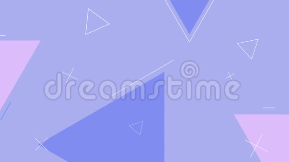 简单的环形浅蓝色背景与几何形状视频的预览图