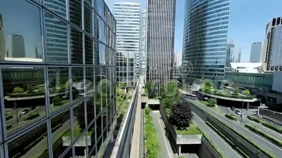 摩天大楼城市风景商务大厦视频的预览图