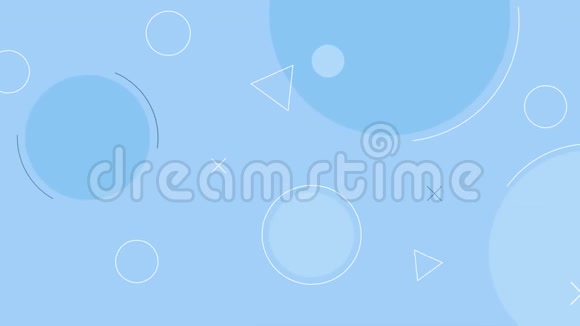 动态循环蓝色形状背景视频的预览图