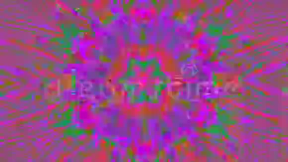 多色动态科幻优雅的彩虹色背景计算机数据混合混乱视频的预览图